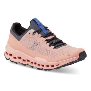 On Running Cloudultra Peach and Charcoal Sneakers